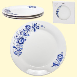 Набор из 3 тарелок Гжель Ø26,5 см